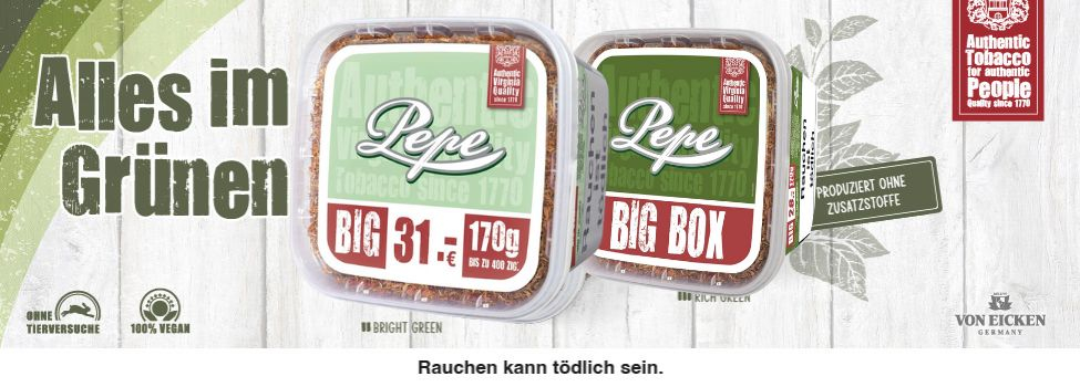 Der neue Pepe Bright Green 170g