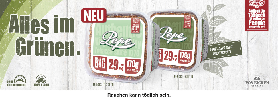 Der neue Pepe Bright Green 170g