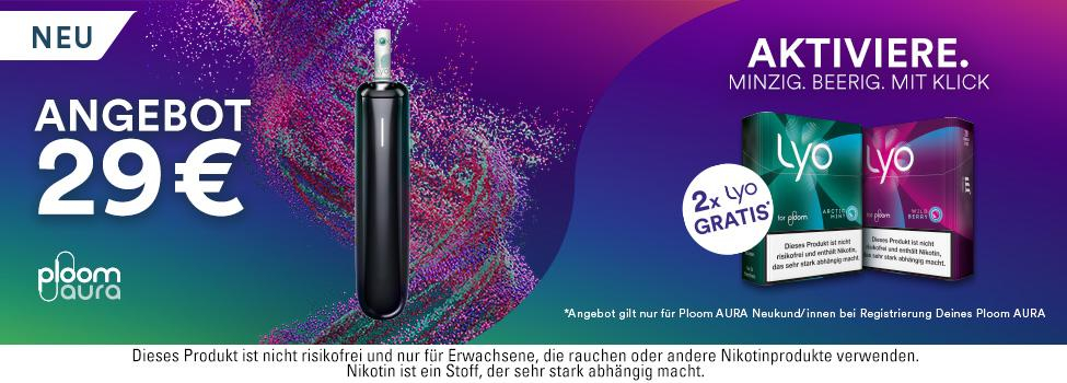 Ploom und LYO Tabakerhitzer mit Nikotinsticks online kaufen