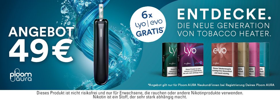 Ploom - Kaufe 1x Gerät und erhalte 6x Tabakstickpackungen Gratis