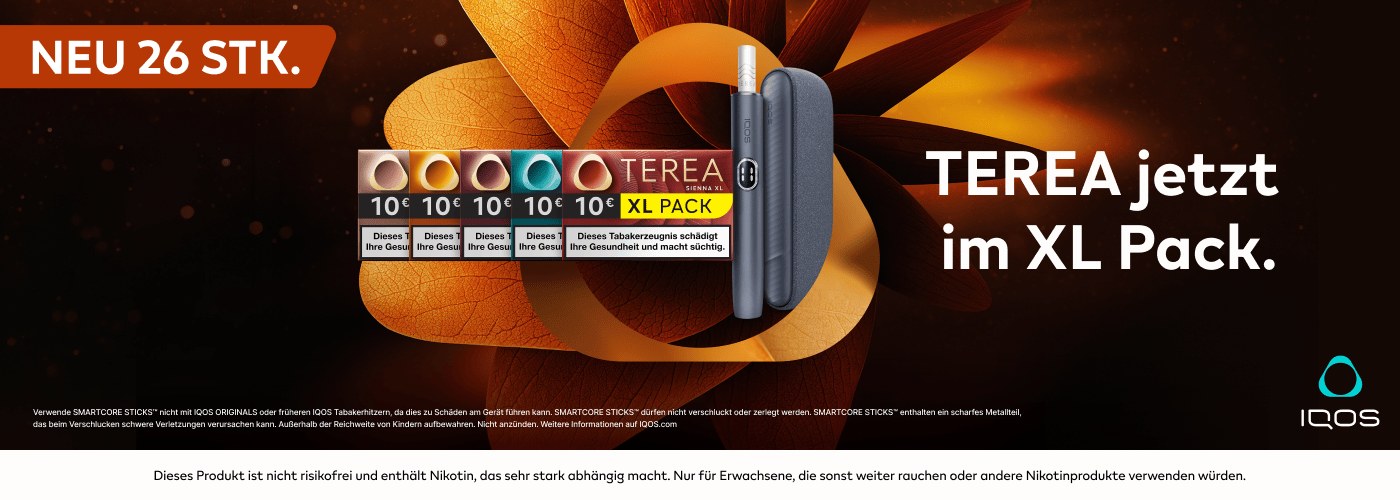 TEREA jetzt im XL Pack mit 26 Sticks für 10 Euro