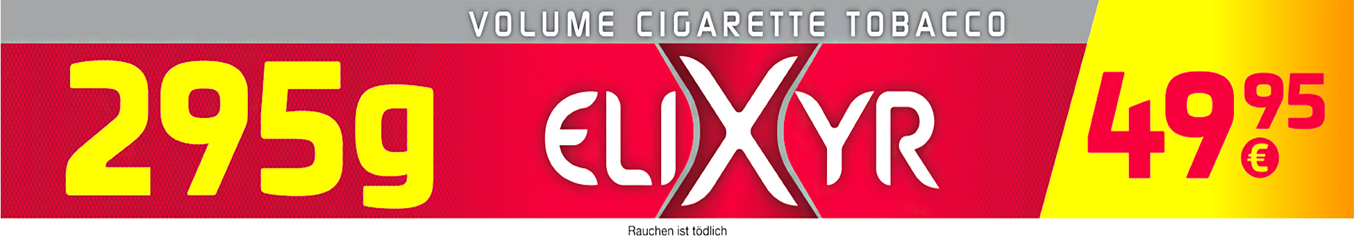 Elixyr Tabak zum stopfen und selber herstellen von Zigaretten