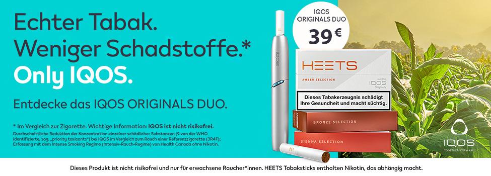 Iqos Tabakerhitzer für nur 39 Euro online bestellen - Tabak dampfen statt verbrennen