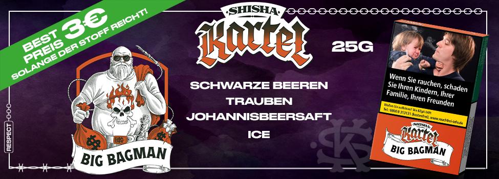 Kartel Shisha Tabak für die Wasserpfeife - Verschiedene Sorten im 25g Pack