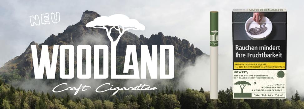 Woodland Zigaretten WOOD Filter - 100% kompostierbare Verpackung