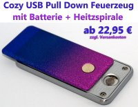 Pull Down USB Feuerzeug Pull Down USB Feuerzeug