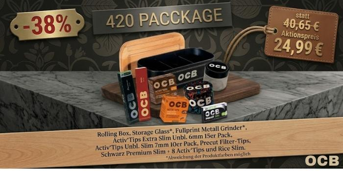 OCB 420 Package Smoking Accessories Set 8-teilig