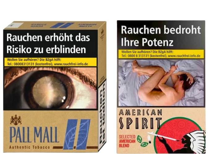 Zigaretten ohne Zusätze