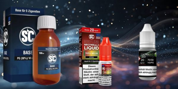 Base, Liquid- Aroma, Nikotin-Shot Base, Liquid- Aroma, Nikotin-Shot