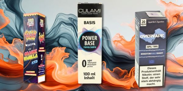 Aroma, Power- Base und Nikotin- Shot Aroma, Power- Base und Nikotin- Shot