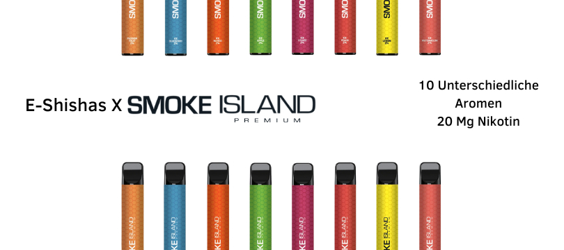 Aromen der Smoke Island E-Shisha Smoke Island E-Shisha Geschmacksrichtungen