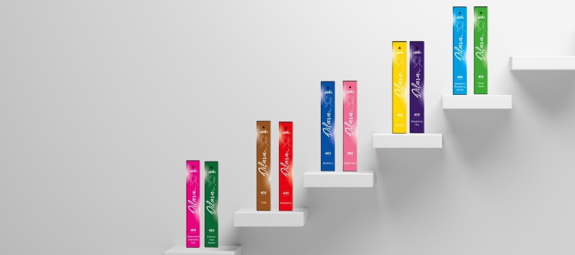 Verschiedene Geschmacksrichtungen der Dilara E-Shisha Unterschiedliche Aromen der Dilara E-Shisha