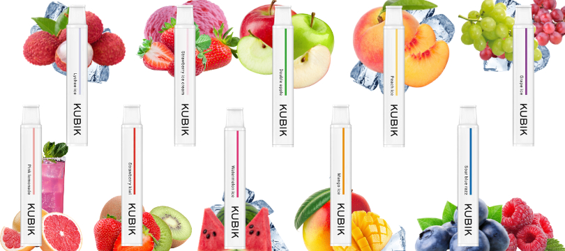 Die Geschmacksrichtungen der Kubik E-Shisha Aromen der Kubik E-Shisha