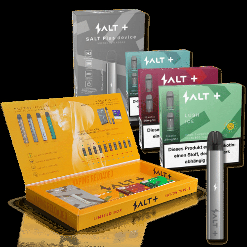 Salt Plus Aktion mit Geschenkbox - 3 plus 1 Aktion Salt Plus Aktion mit Geschenkbox - 3 plus 1 Aktion