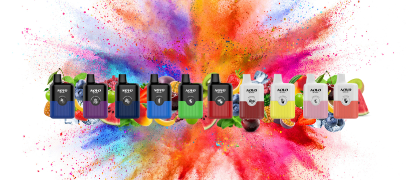 Sortiment der Smok Novo Bar Sortiment sowie Geschmäcker der Smok Novo Bar