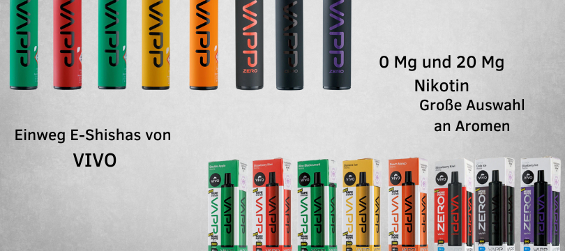 Aromen der Vivo Vapp Vape Geschmacksrichtungen der Vivo Vapp