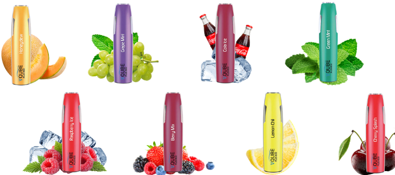 Geschmacksrichtungen der VQube Plus 600 