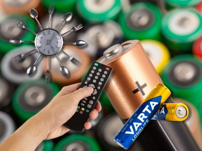 Batterie, Küchenuhr und Fernbedienung Batterie, Küchenuhr und Fernbedienung