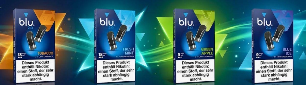 [KI-generiert] myblu Pods Geschmacksrichtung und Nikotinstärken
