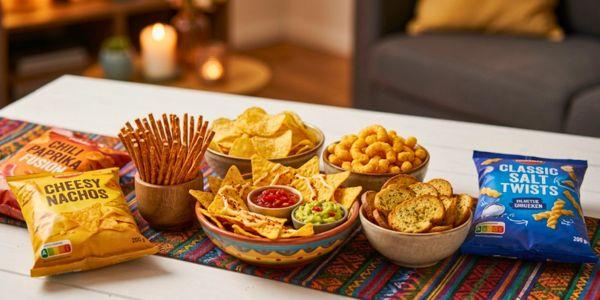  Chips-Sorten in unterschiedlichen Geschmacksrichtungen