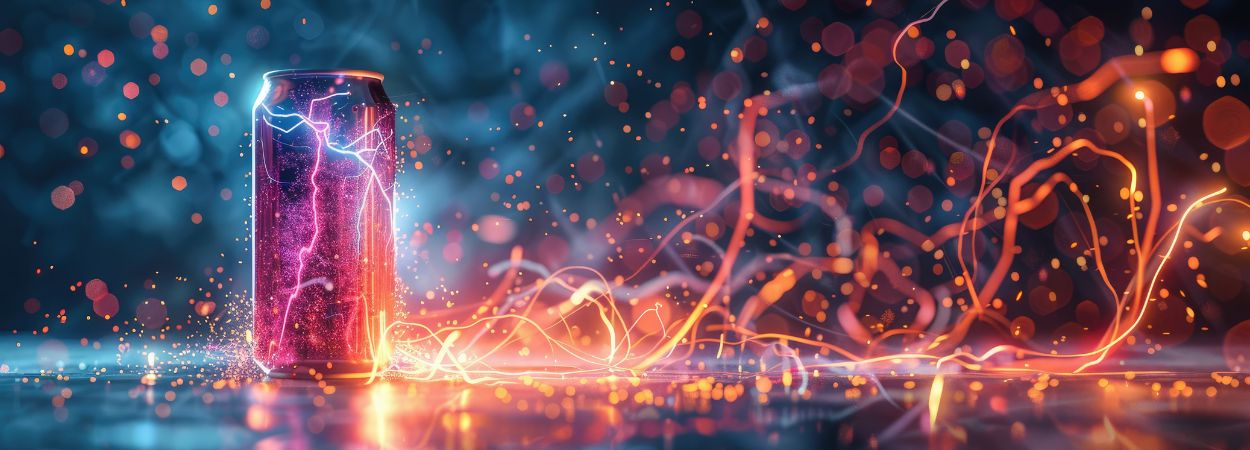 Energy-Dose mit farbigen Lichtspiel Ideen für die beliebtesten Energydrink-Rezepte