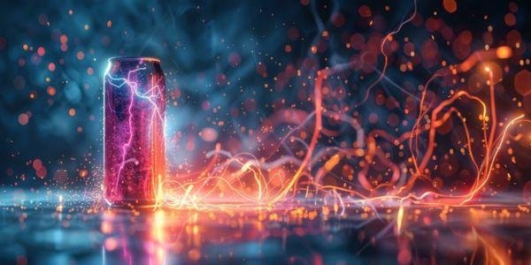 Energy-Dose mit farbigen Lichtspiel