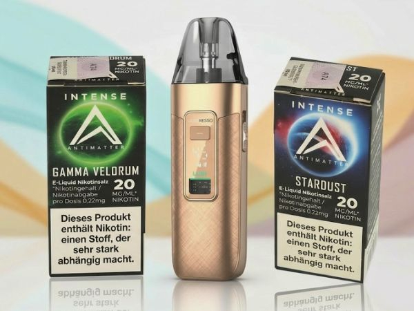 Nikotinsalz und Mehrweg E-Zigarette mit Pod-System