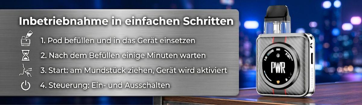 Kurzanleitung-Inbetriebnahme der Vaporesso E-Zigarette Kurzanleitung-Inbetriebnahme der Vaporesso E-Zigarette
