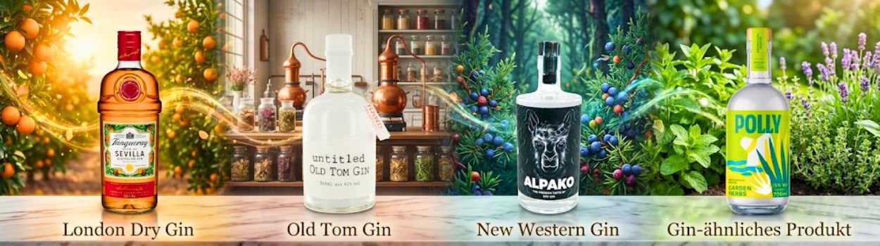 [KI-generiert] Gin-Stile im Überblick