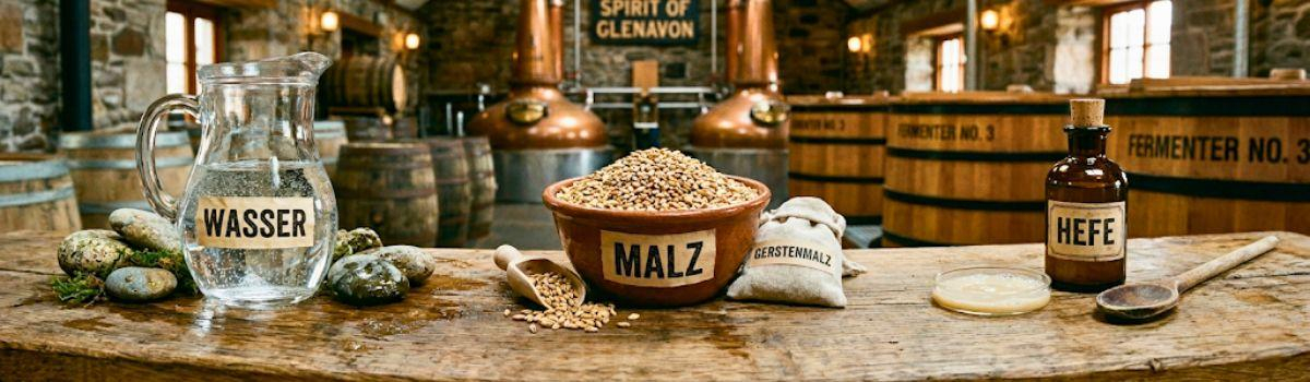 die Zutaten für die Whiskyproduktion die Zutaten für die Whiskyproduktion