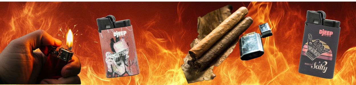  Flammen, Zigarren und Feuerzeug 