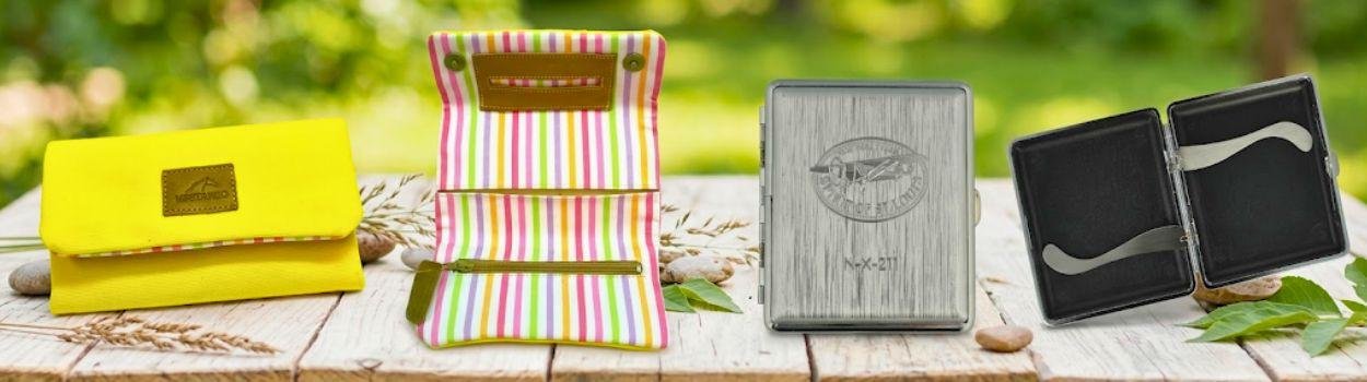 [KI-generiert] Drehertasche und Zigarettenetui
