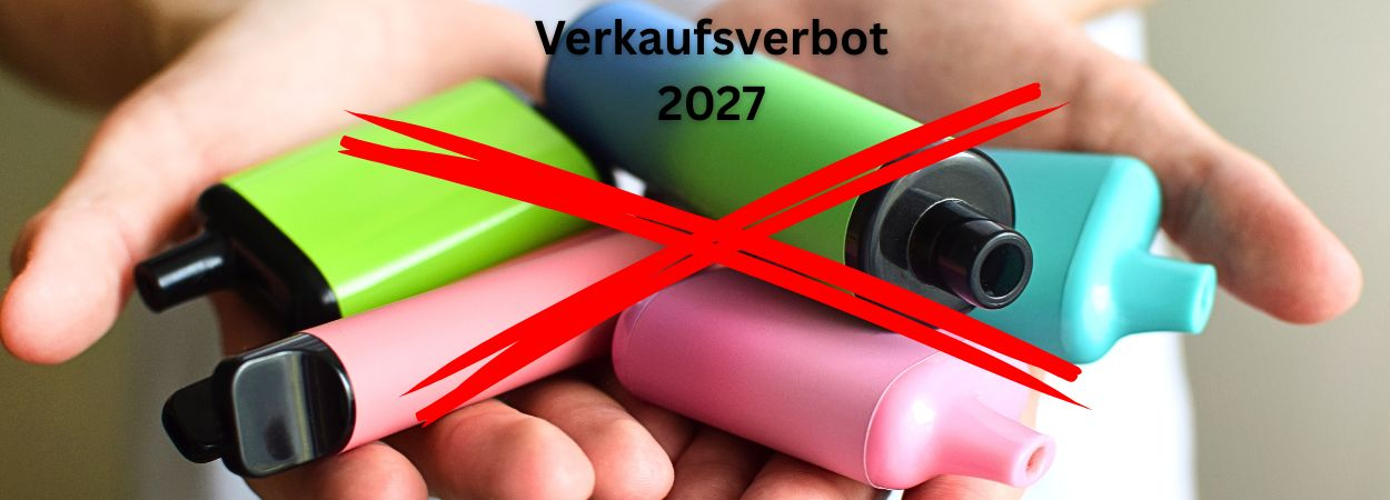 Verkaufsverbot von Einweg E-Zigaretten 2027