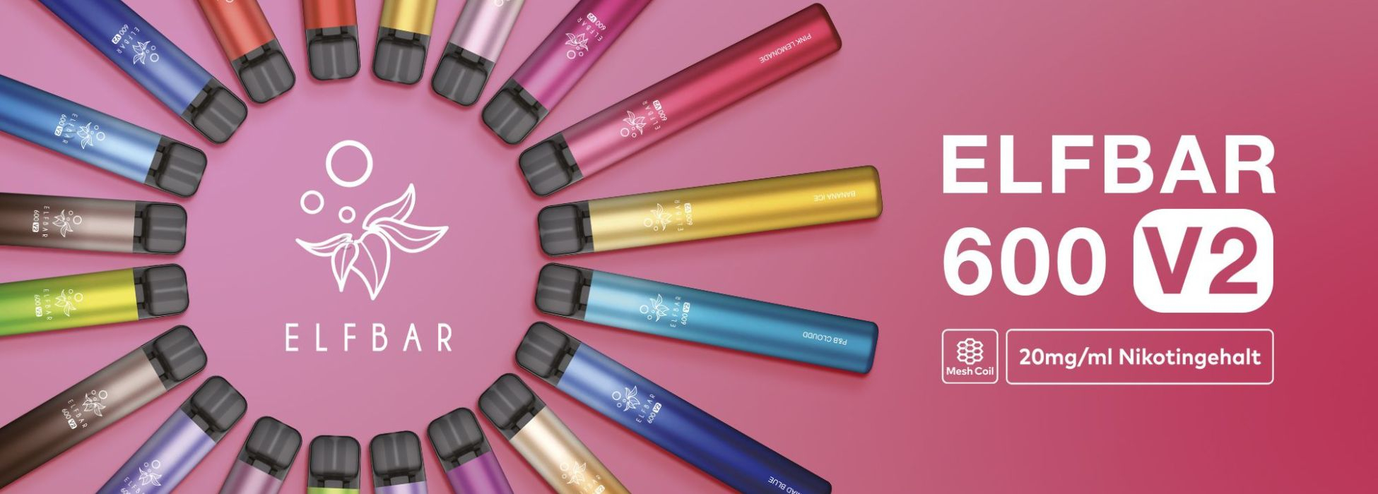 Einweg E-Zigarette von Elfbar - 600 V2