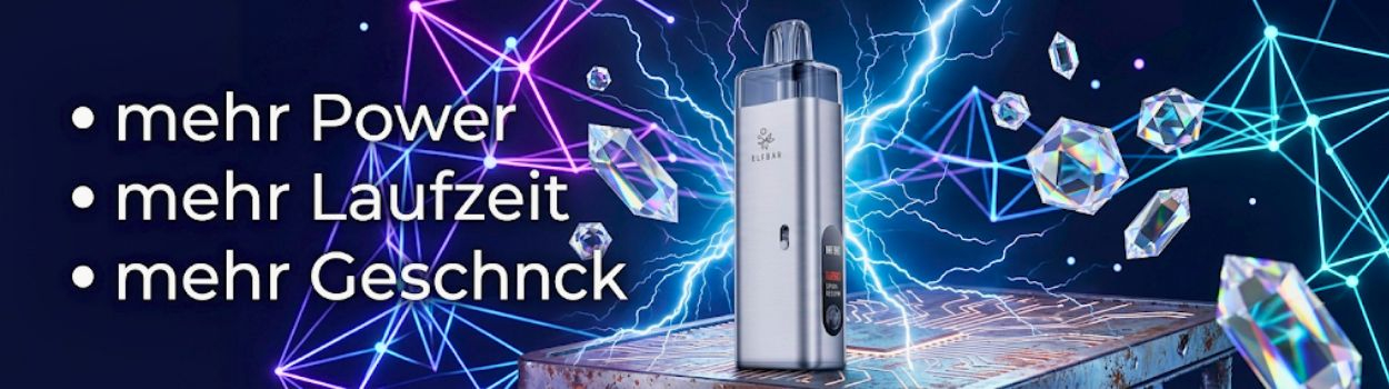 [KI-generiert]  Elf Bar ELFX Mega mit einem Akku (2.800mAh)