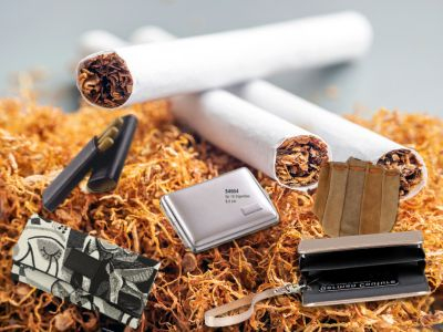 Aufbewahrungssortiment für Zigaretten, Zigarillos und Tabak