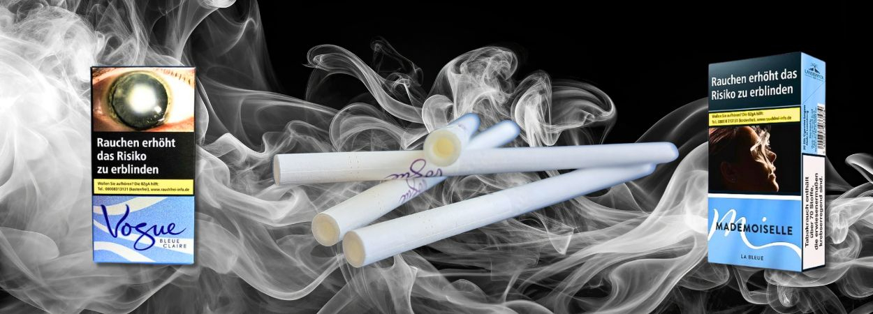 Zigarettenschachteln und Zigaretten mit Flow- Filter Zigarettenschachteln und Zigaretten mit Flow- Filter