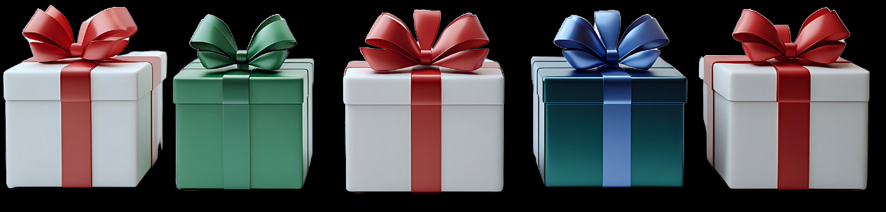 verpackte Geschenke
