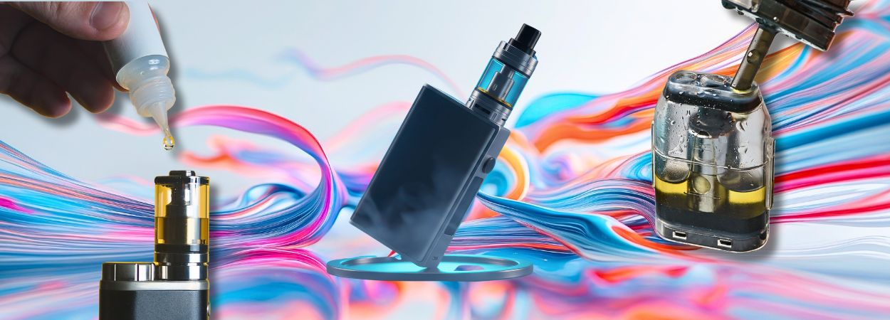 Tank einer E-Zigarette mit Liquid auffüllen