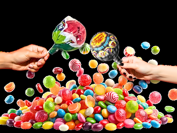 fruchtige Lutscher und Bonbons fruchtige Lutscher und Bonbons