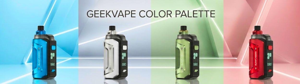 [KI-generiert] Geekvape Aegis Hero 5 Farbpalette