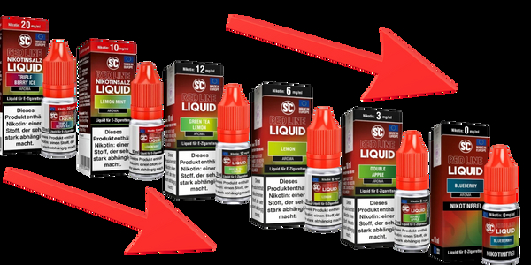 Liquids von 20mg - 0mg