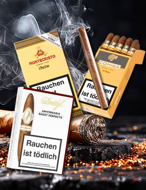 Cohiba, Montecristo und Davidoff Zigarren