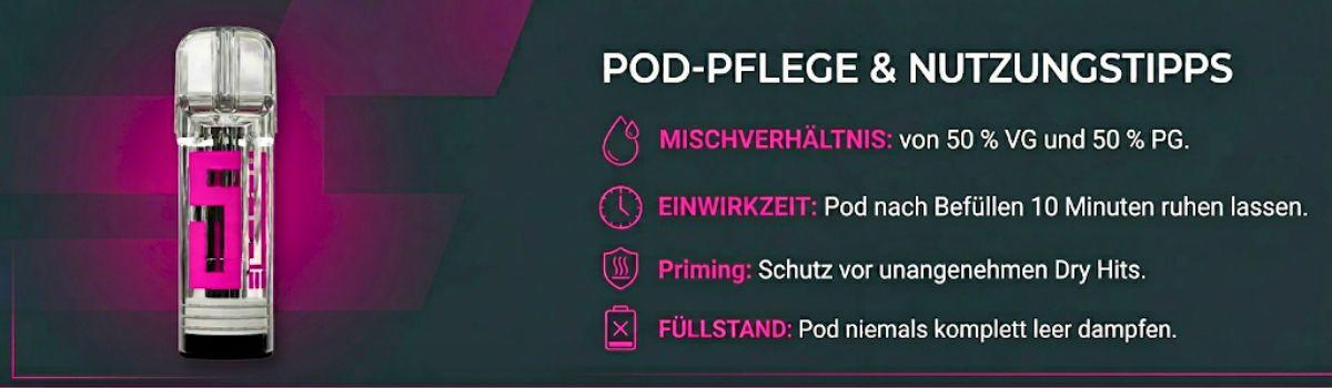 Pod-Pflege&Nutzungstipps Pod-Pflege &Nutzungstipps
