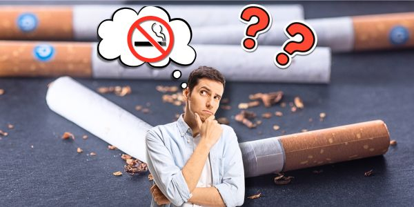 Überlegung mit dem rauchen aufzuhören