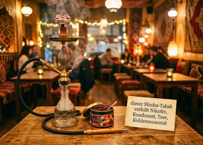Shisha-Wasserpfeife und Shisha-Tabak 
