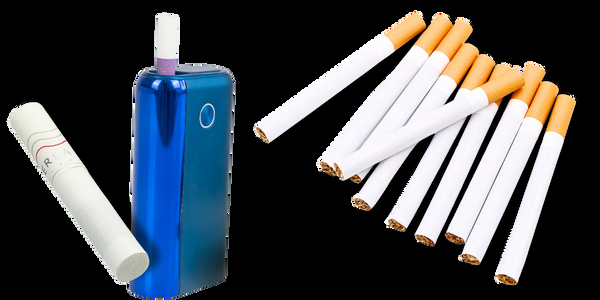 Tabakerhitzer mit Stick und Zigaretten