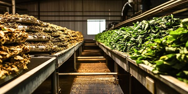 Tabakblätter sortiert Tabakblätter sortiert