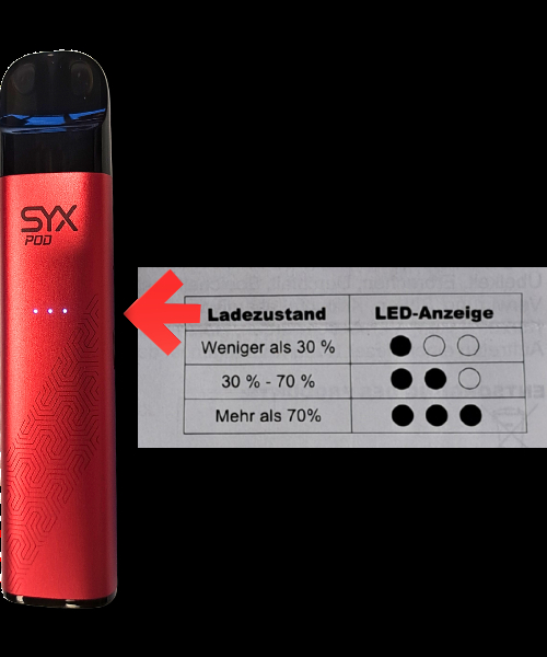 Akkustand durch LED Anzeige