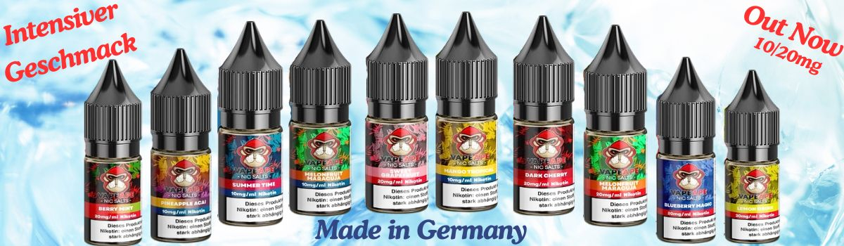 Vape Ape - Übersicht der Nic Salt Liquids